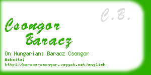 csongor baracz business card